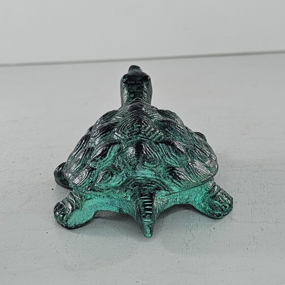 Andrea By Sadek Turtle Figurine Brass Bronze Colored India - Picture 5 of 8